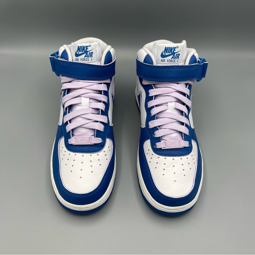 Women's Air Force 1 '07 Mid - Classic White and Military Blue Size 7 - Picture 7 of 14